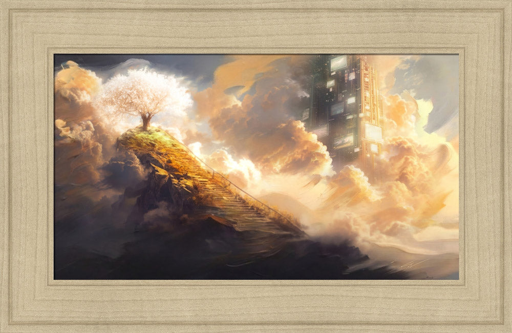 Lehi's Dream - framed giclee canvas