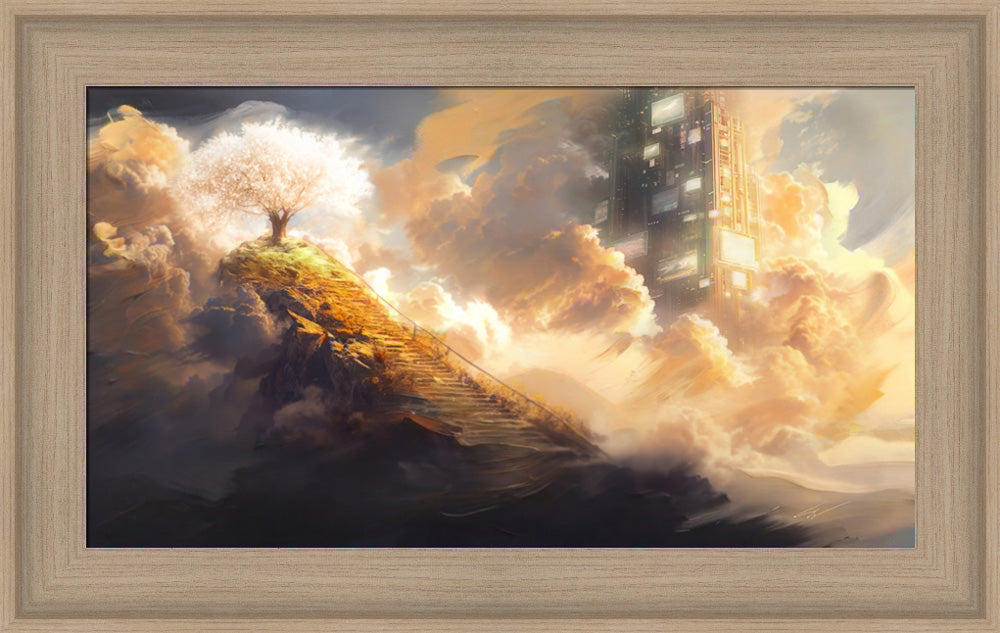 Lehi's Dream - framed giclee canvas