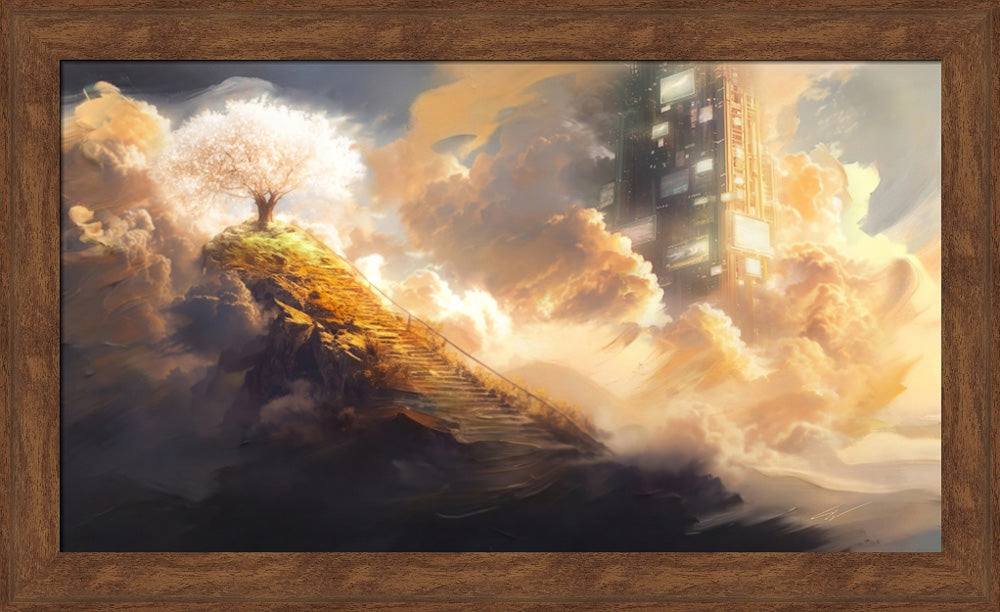 Lehi's Dream - framed giclee canvas