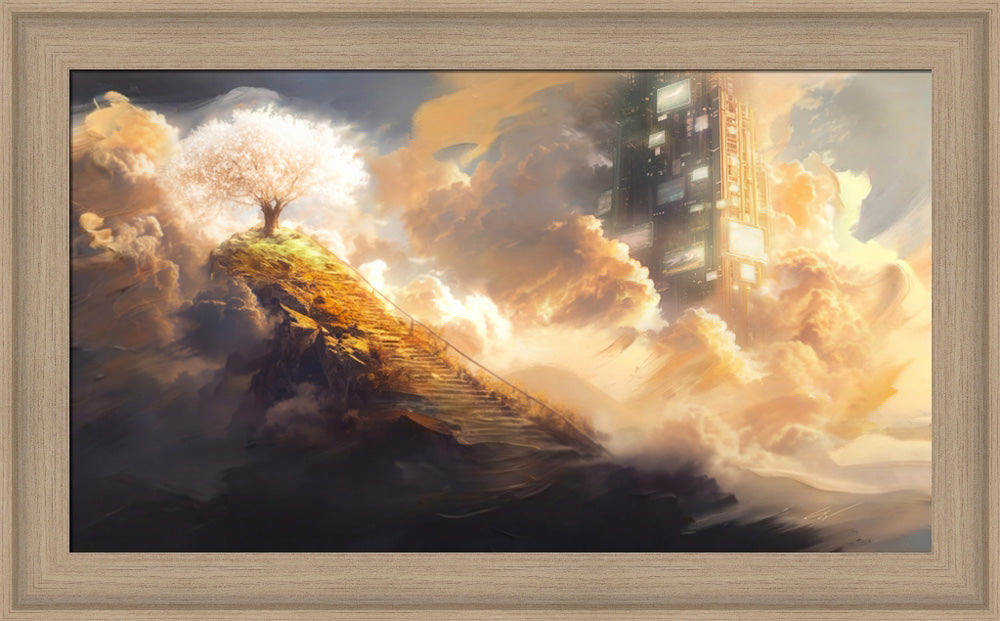 Lehi's Dream - framed giclee canvas