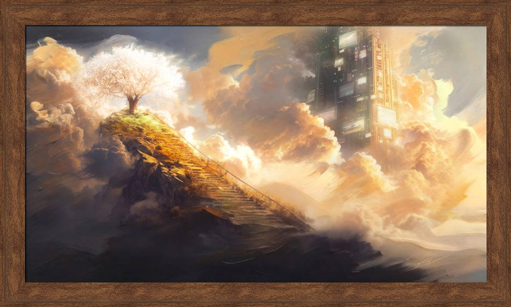 Lehi's Dream - framed giclee canvas