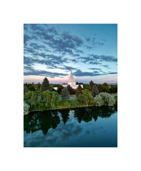 Idaho Falls Temple - Snake River Sunset