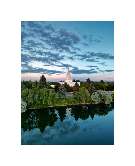 Idaho Falls Temple - Snake River Sunset