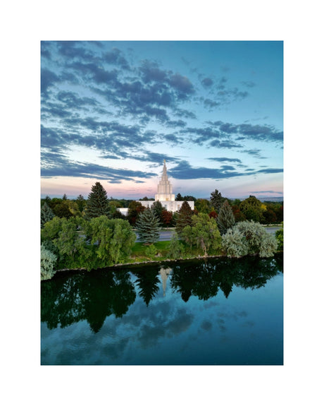 Idaho Falls Temple - Snake River Sunset