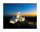 Oakland California Temple - Sunset on the Bay