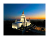 Oakland California Temple - Sunset on the Bay