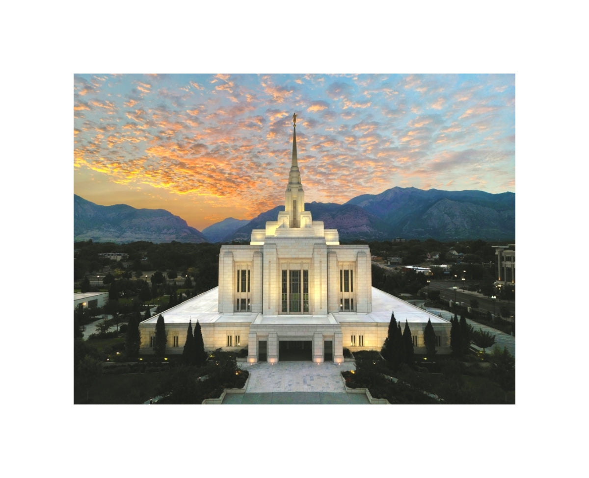 Ogden Utah Temple - The Day Dawn Is Breaking