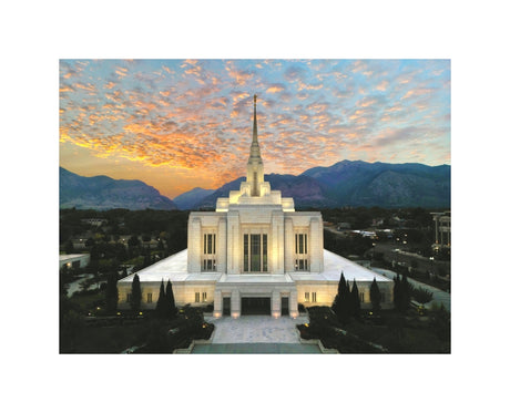 Ogden Utah Temple - The Day Dawn Is Breaking