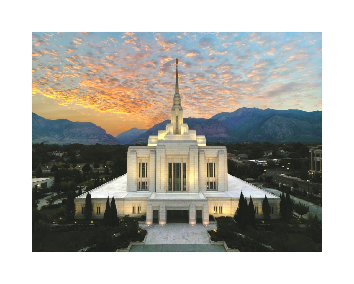 Ogden Utah Temple - The Day Dawn Is Breaking