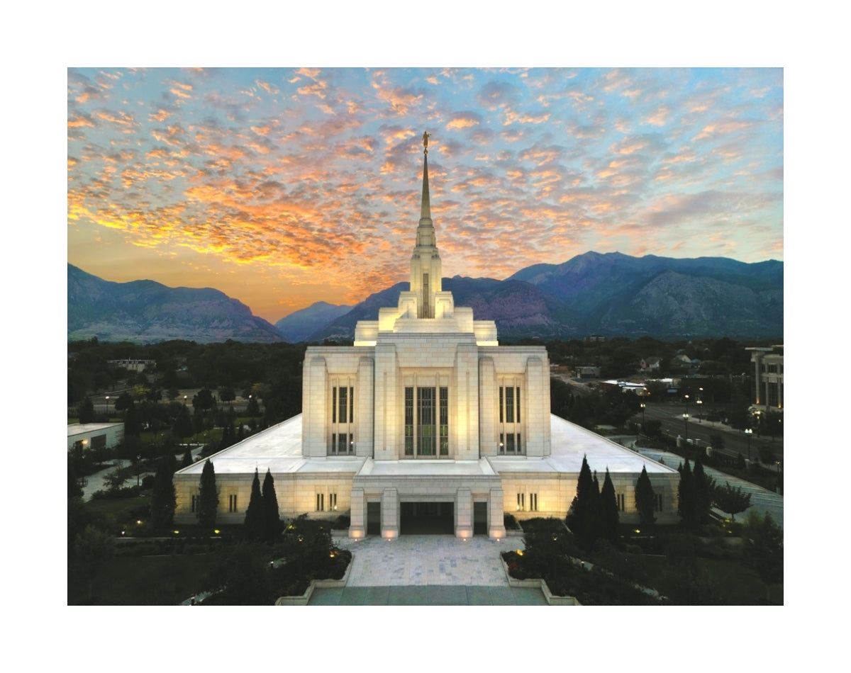 Ogden Utah Temple - The Day Dawn Is Breaking