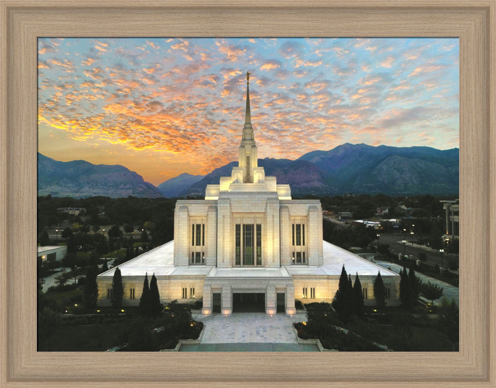 Ogden Utah Temple - The Day Dawn Is Breaking