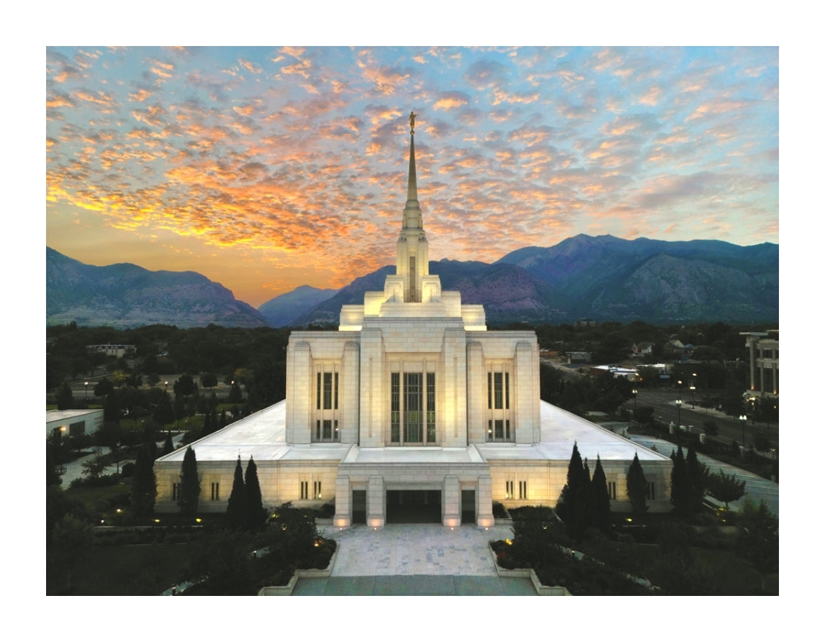 Ogden Utah Temple - The Day Dawn Is Breaking