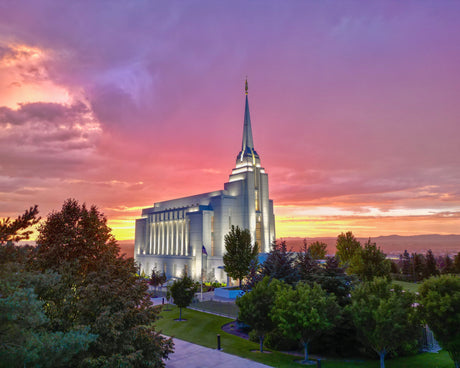Rexburg Idaho Temple - Divine Dusk