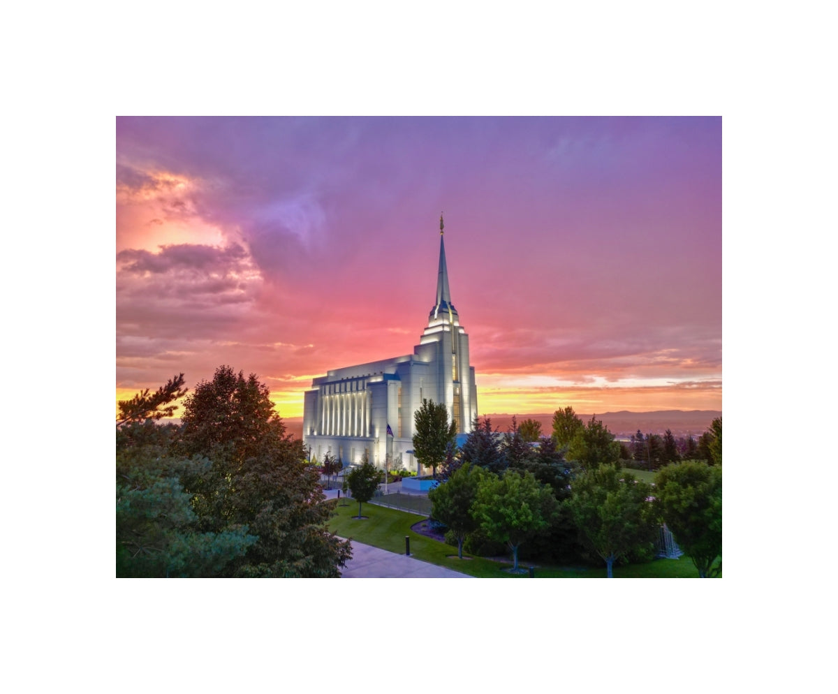 Rexburg Idaho Temple - Divine Dusk