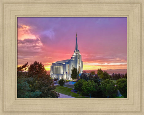 Rexburg Idaho Temple - Divine Dusk