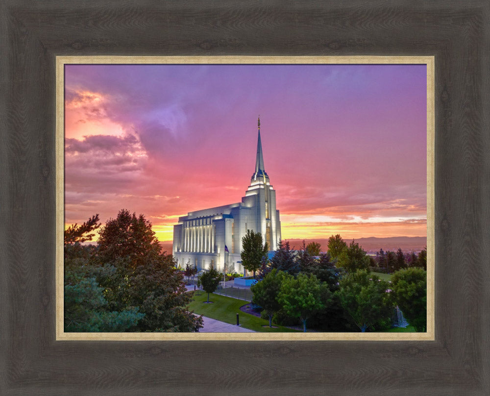 Rexburg Idaho Temple - Divine Dusk