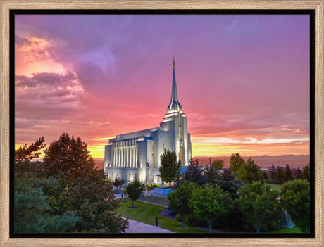 Rexburg Idaho Temple - Divine Dusk