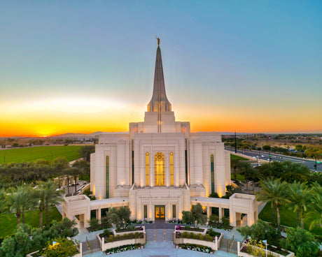 Gilbert Arizona Temple - Sonoran Sunset