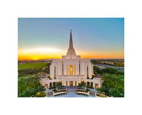 Gilbert Arizona Temple - Sonoran Sunset