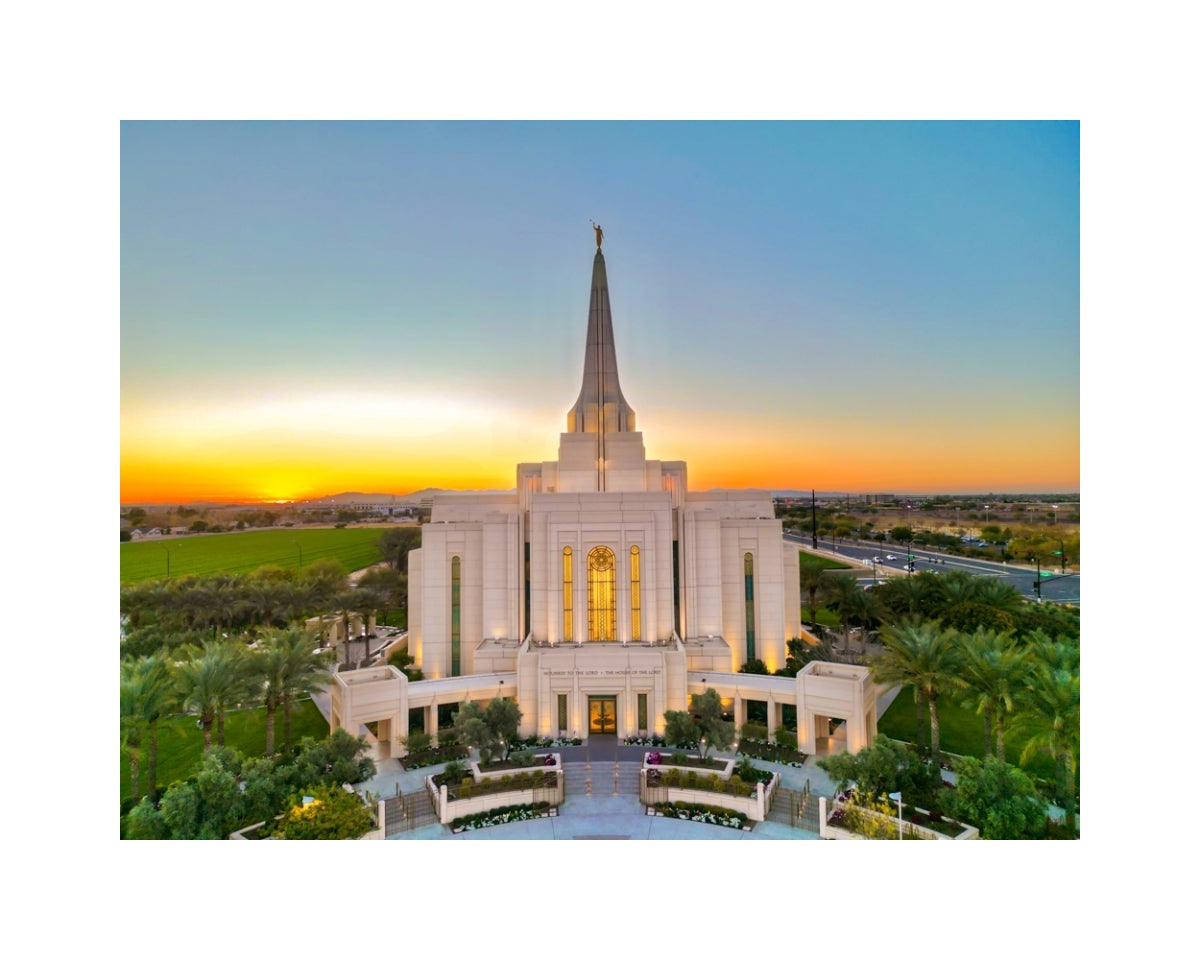 Gilbert Arizona Temple - Sonoran Sunset