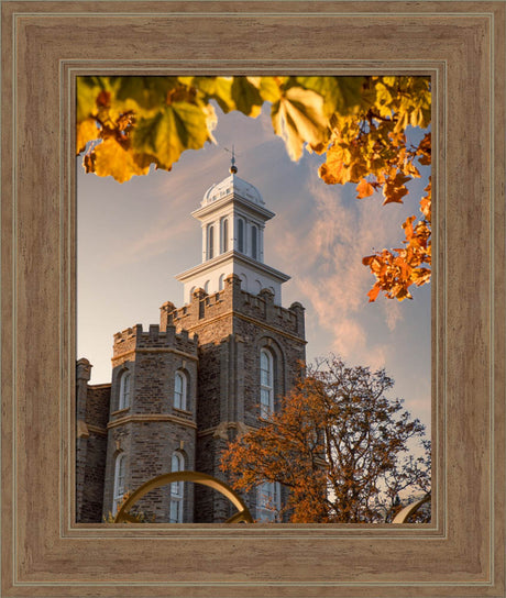 Logan Utah Temple - Autumn Evening by Evan Lurker