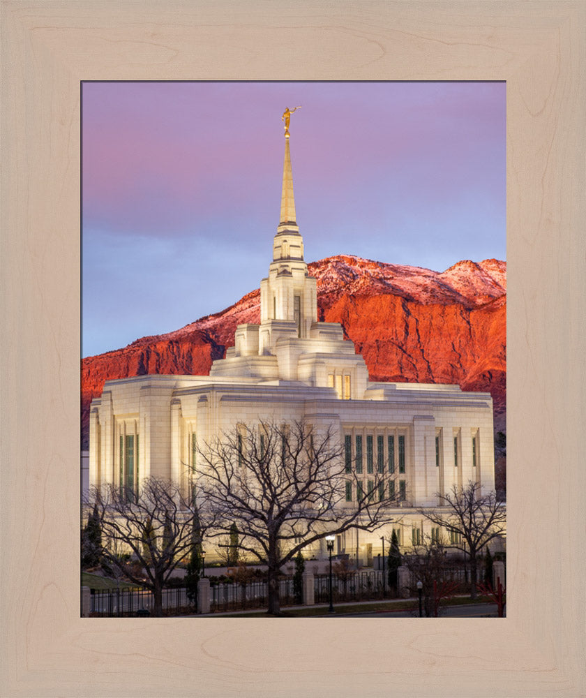 Ogden Temple - Red Mountain by Evan Lurker