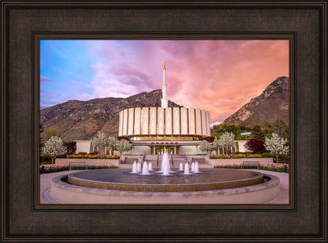 Provo Temple - Sunset Storm by Evan Lurker