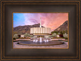 Provo Temple - Sunset Storm by Evan Lurker