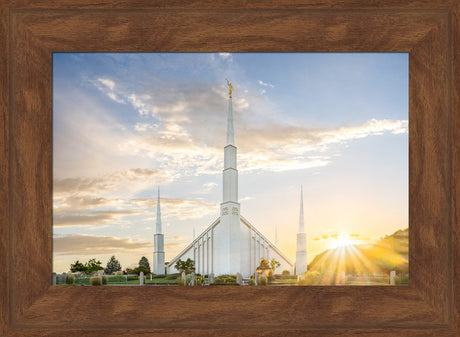 Boise Idaho Temple- Endless Light - framed giclee canvas