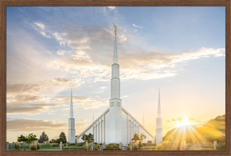 Boise Idaho Temple- Endless Light - framed giclee canvas