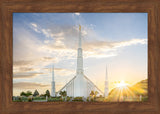 Boise Idaho Temple- Endless Light - framed giclee canvas