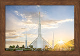 Boise Idaho Temple- Endless Light - framed giclee canvas