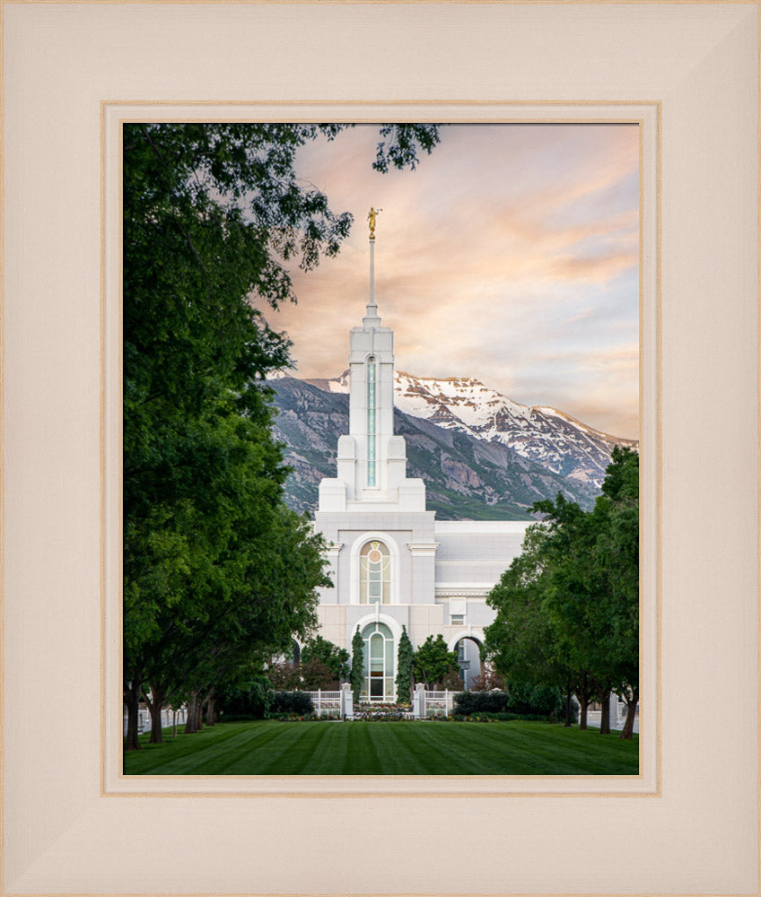 Mount Timpanogos Utah Temple - Grace - framed giclee canvas