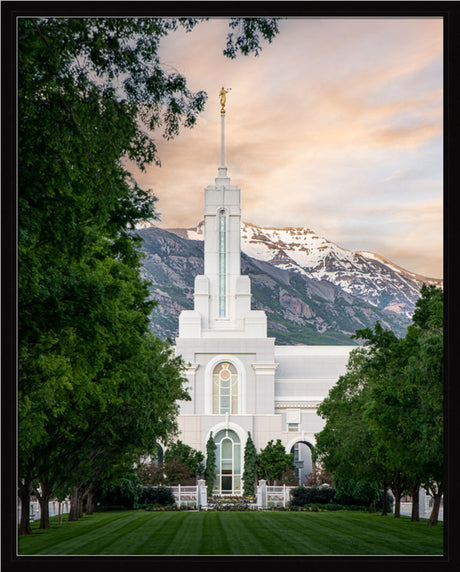 Mount Timpanogos Utah Temple - Grace - framed giclee canvas