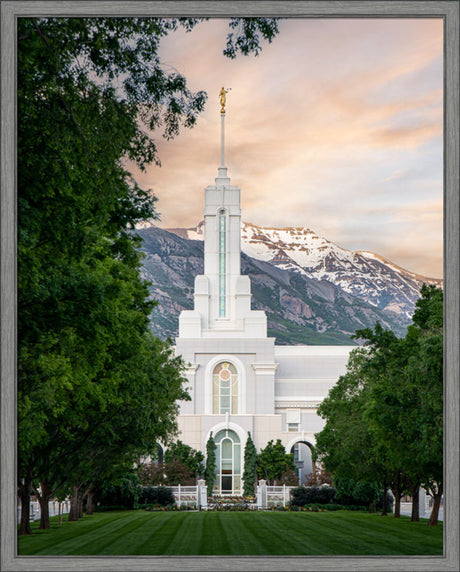 Mount Timpanogos Utah Temple - Grace - framed giclee canvas