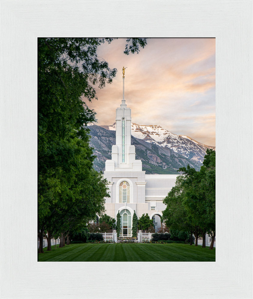 Mount Timpanogos Utah Temple - Grace - framed giclee canvas