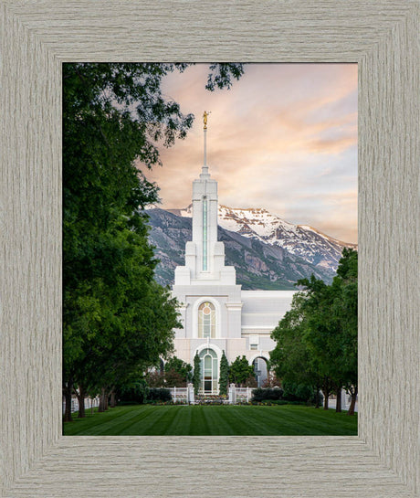 Mount Timpanogos Utah Temple - Grace - framed giclee canvas