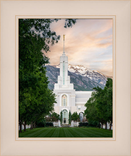 Mount Timpanogos Utah Temple - Grace - framed giclee canvas