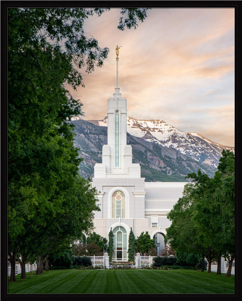 Mount Timpanogos Utah Temple - Grace - framed giclee canvas