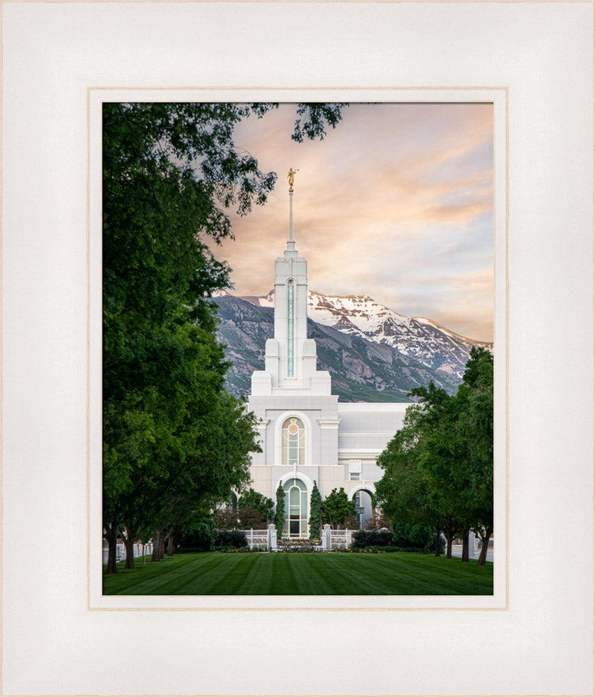 Mount Timpanogos Utah Temple - Grace - framed giclee canvas