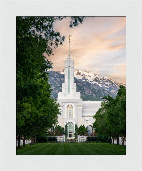 Mount Timpanogos Utah Temple - Grace - framed giclee canvas