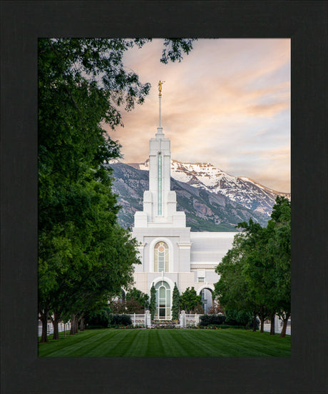 Mount Timpanogos Utah Temple - Grace - framed giclee canvas