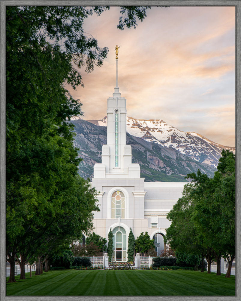 Mount Timpanogos Utah Temple - Grace - framed giclee canvas