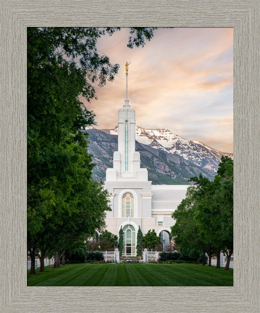 Mount Timpanogos Utah Temple - Grace - framed giclee canvas