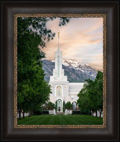 Mount Timpanogos Utah Temple - Grace - framed giclee canvas