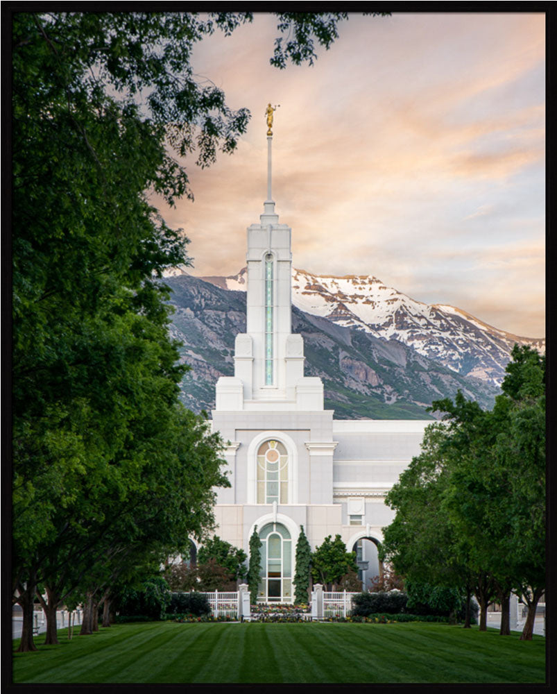 Mount Timpanogos Utah Temple - Grace - framed giclee canvas