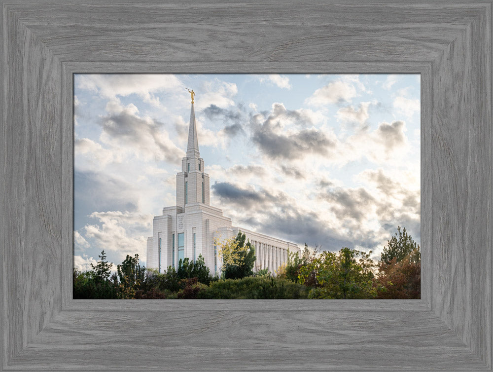 Oquirrh Mountain Temple  - Upon a Hill by Evan Lurker