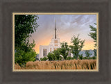 Saratoga Springs Utah Temple - Radiance - framed giclee canvas