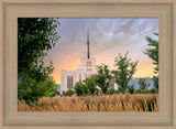 Saratoga Springs Utah Temple - Radiance - framed giclee canvas