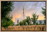 Saratoga Springs Utah Temple - Radiance - framed giclee canvas